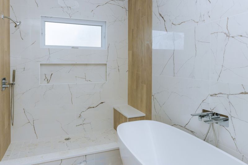 Marble Tile Shower Design