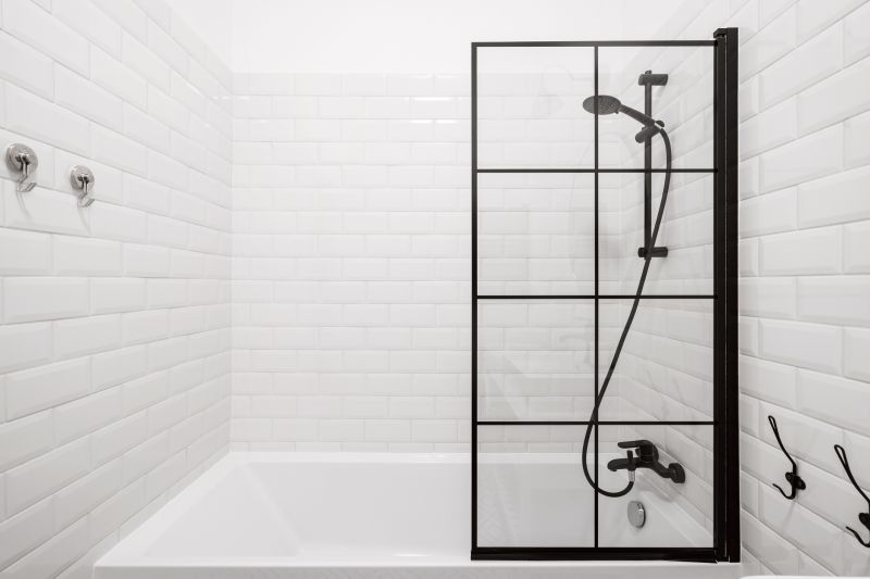 Black Framed Shower with Matte Finish